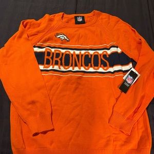 Men’s Denver Broncos Sweater.   New with Tags.   Size XL.